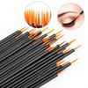 50pcs/Set Disposable Eyeliner Brushes With Cap Fine Fiber Nail Art Pen Applicators Wand Professional Cosmetic Mini Makeup Tools,Eyebrow Brush