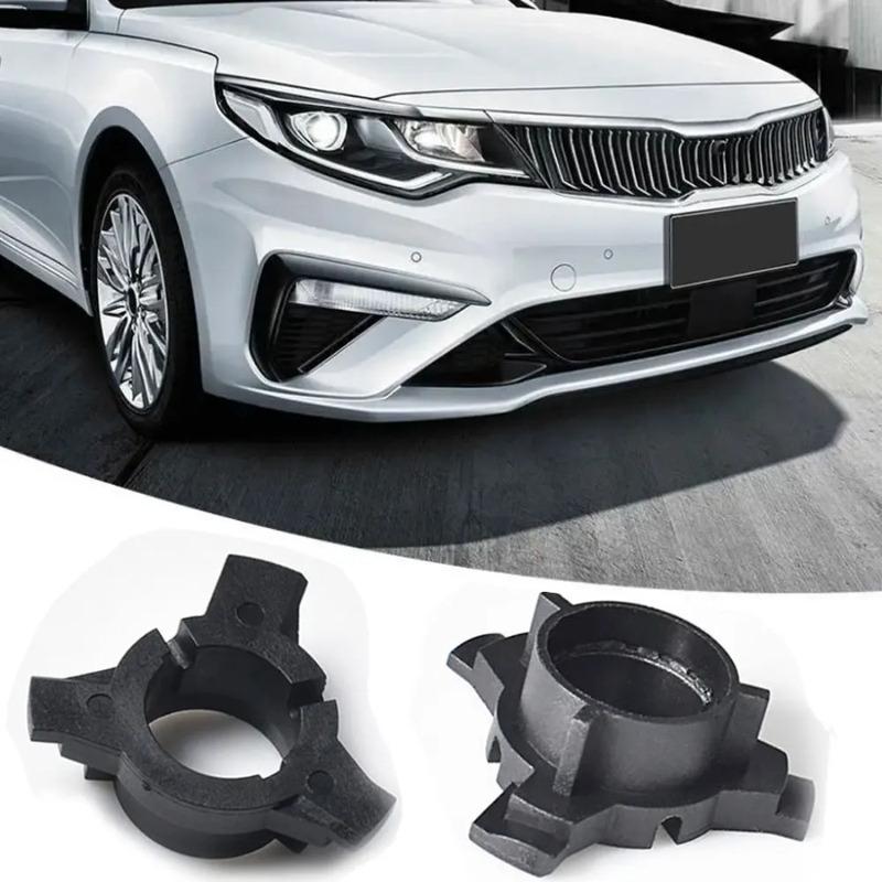 2x H7 Car Headlight Adapter Socket LED Lamp Base Holder for KIA K3 K4 K5 Sorento Hyundai New SantaFe Tucson QASHQAI Sonata 9th
