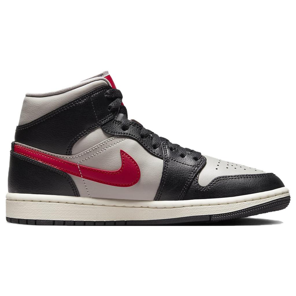 (WMNS) Air Jordan 1 Mid 'Black Gym Red Grey' Women's BQ6472-060
