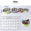 Pet New Land Pet Feeder Bowl Dog Cat Stainless Steel Anti Slip Anti Flipping Anti Rust Bowl
