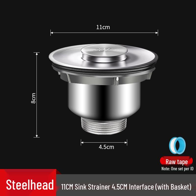 Double Kitchen Sink Drain Pipe Set - Leak-Proof Basin Fittings