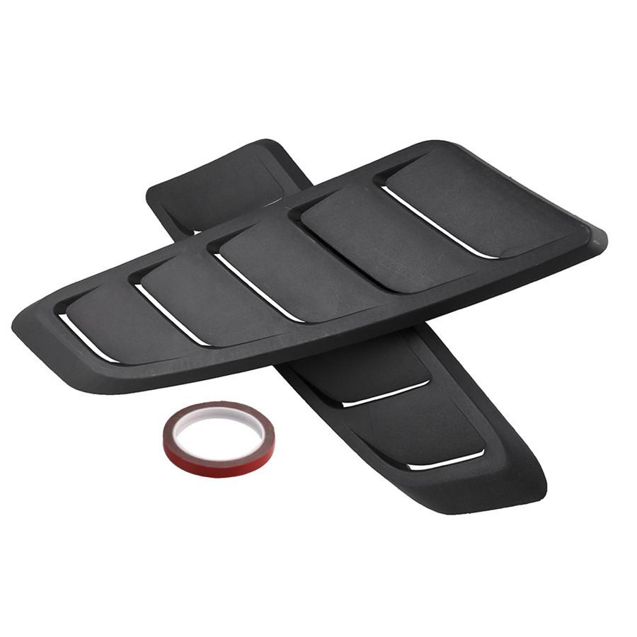 2PCS Universal 19.88" ABS Plastic Car Air Intake Scoop Bonnet Hood Vent Front Ho