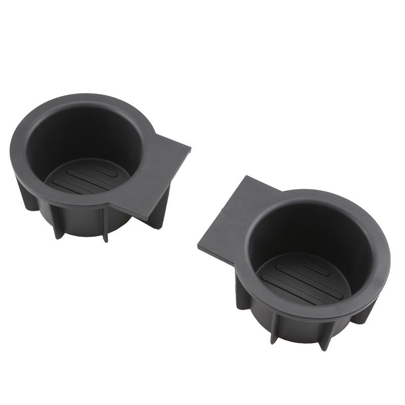 1Pair Center Console Cup Holder erts for Ford F150 with Flow Through Console 2004-2008/Expedition 2003-2006