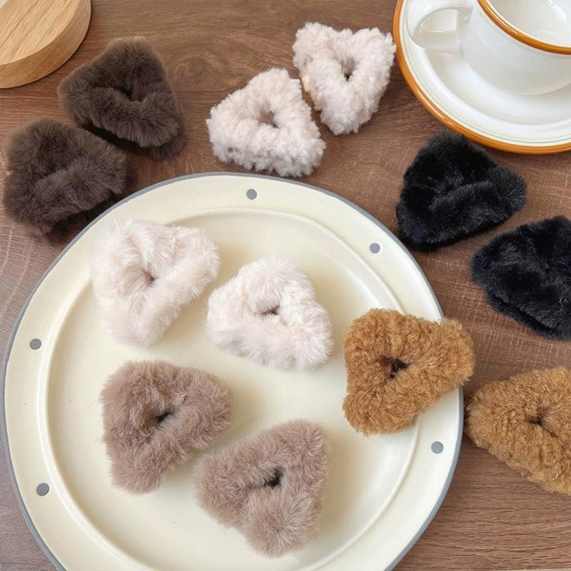 1Pcs Fleece Cat Ear Hair Clip For Women, Side Hair Clip For Bangs And Loose Hair, Cute Princess Hairstyle, Shark Fin Hair Clip
