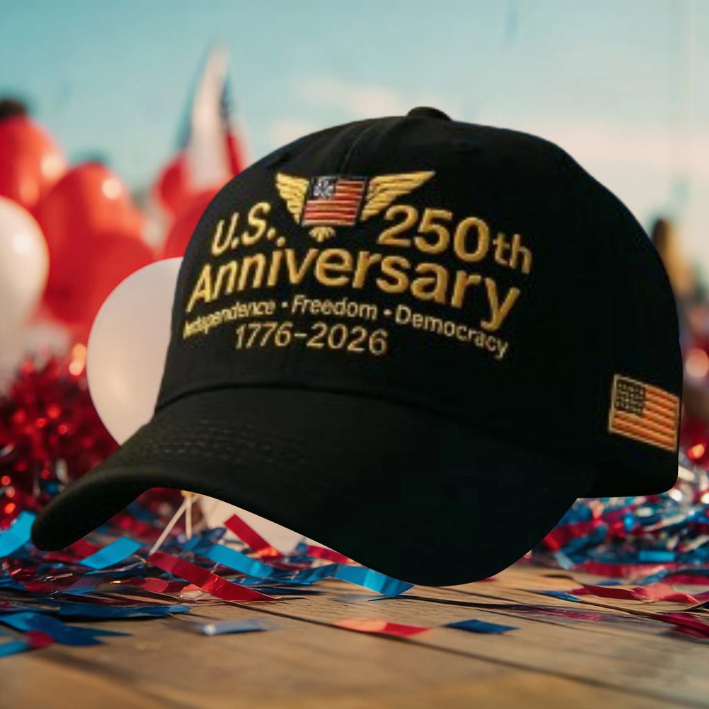 America's 250th Anniversary Embroidered Hat | Stylish & Versatile