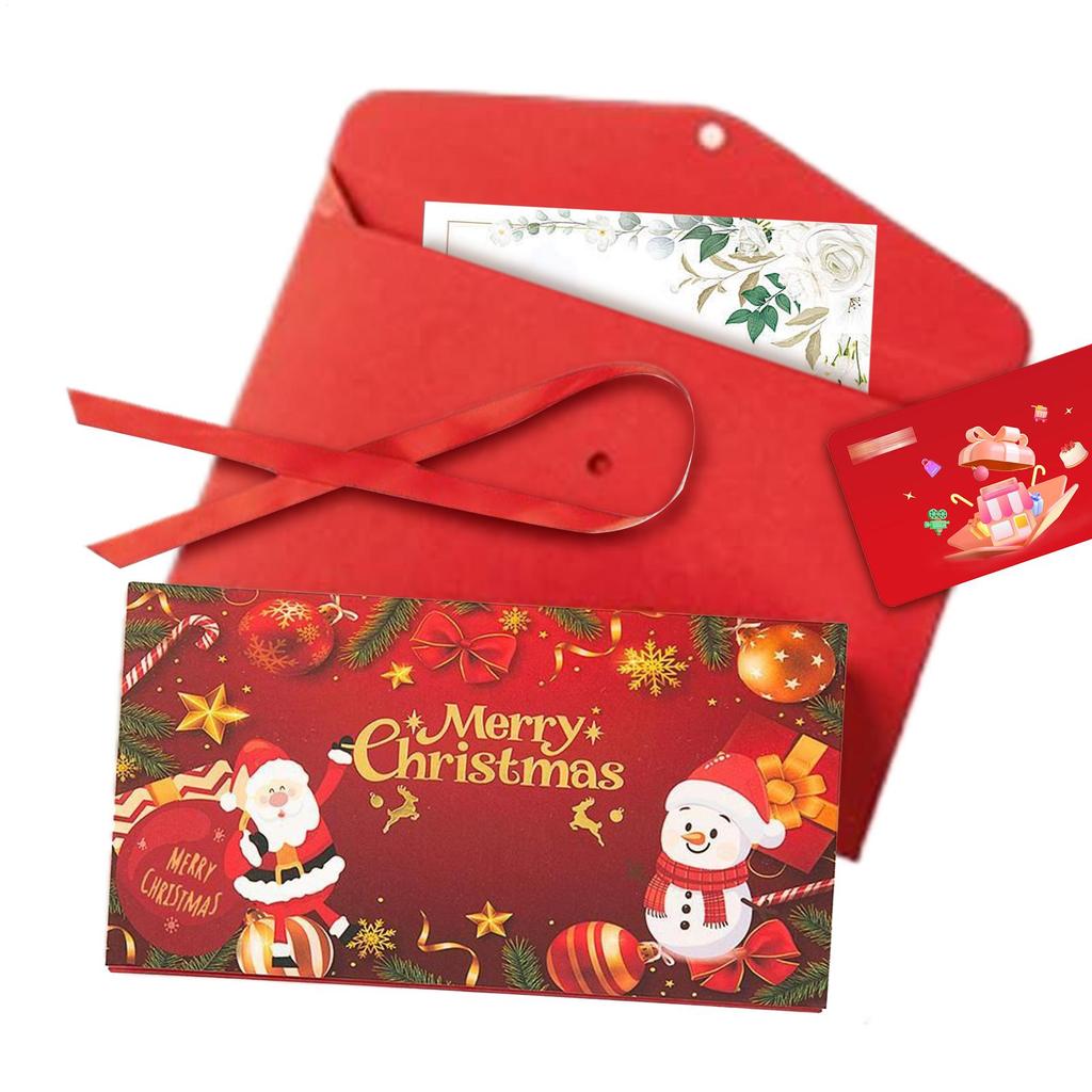 Christmas Cash Envelope Holiday Cash Envelope For Men Women Reusable Creative Holiday Decor Christmas Party Favors For Friends