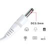 Universal USB To DC3.5mm 1.35mm Power Cable 80cm For Portable Electronics Reliable Charging Cord