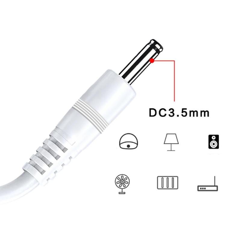 Universal USB To DC3.5mm 1.35mm Power Cable 80cm For Portable Electronics Reliable Charging Cord