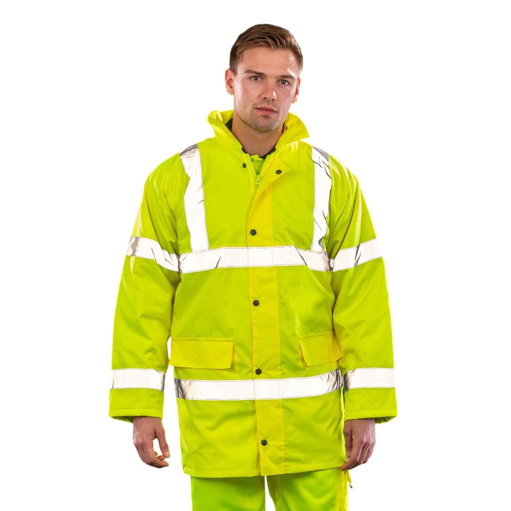 Result Safe-Guard Mens Hi-Vis Motorway Core Coat