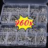 M3 Screw Nut Sets Stainless Steel Hexagon Hex Socket Screws Nuts Set Round Flat Cap Head Bolt Assortment Kits Hardware Wholesale