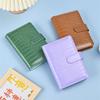 A7 Crocodile Color 6 Ring Binder PU Clip-on Notebook Leather Loose Leaf Notebook Cover Notebooks Journal Stationery