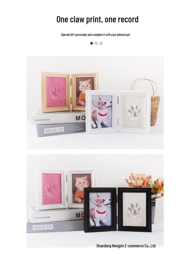 Pet Paw Print DIY Ink Pad: Dog & Cat Footprint Photo Frame Souvenir