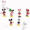 6pcs/set Disney Minnie Mouse Pvc Figurines For Cake Decoration And Children Gift