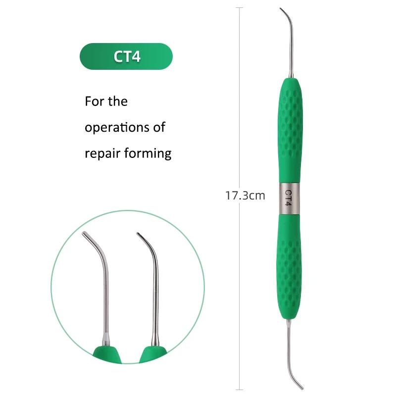 7Pcs/Set Dental Resin Filler Set Plastic Dresser With Silicone Handle Aesthetic Restoration Kit For Resin Knife Spatula Tool