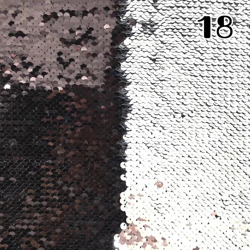 Tela Brillante de Lentejuelas 100x130cm Chip Flip de 5mm Funda de Almohada Material de Lentejuelas Reversible Escama de Pez Funda de Almohada Reversible Material de Lentejuelas Disfraz de Escenario Accesorios de Moda