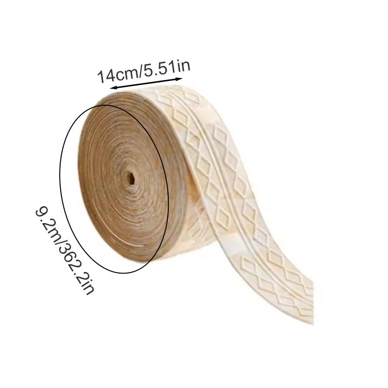 3D Self-adhesive Waistline Wall Sticker Internal And External Corner Line Wrapping Strip Ceiling Self-adhesive Border Beautification Strip