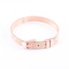 21cm Cinturino Bracciale in Acciaio Inossidabile a Maglia Stretta Regolabile per Orologi da Donna Uomo Cinturino a Catena Bracciale Gioielleria in Metallo