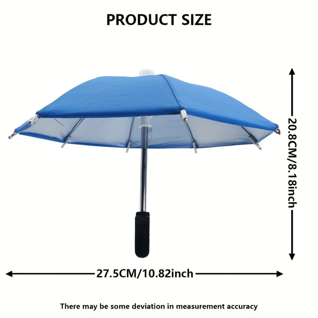 Creative Mini Umbrella Phone Stand, Universal Waterproof Holder for Smartphones, Portable Outdoor Rain Sun Accessory
