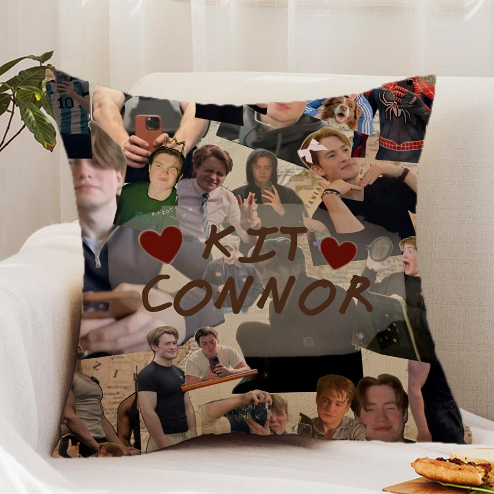 K-Kit C-Connor Cushion Cover Premium Comfort Reversible Pillow Cover - Dual - Use Design for Home & Car