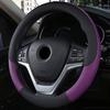 100% DERMAY Brand Leather Steering Wheel Cover Non-slip for Renault Megane 2 II MK2 2002-2009 Car Styling Auto Accessories