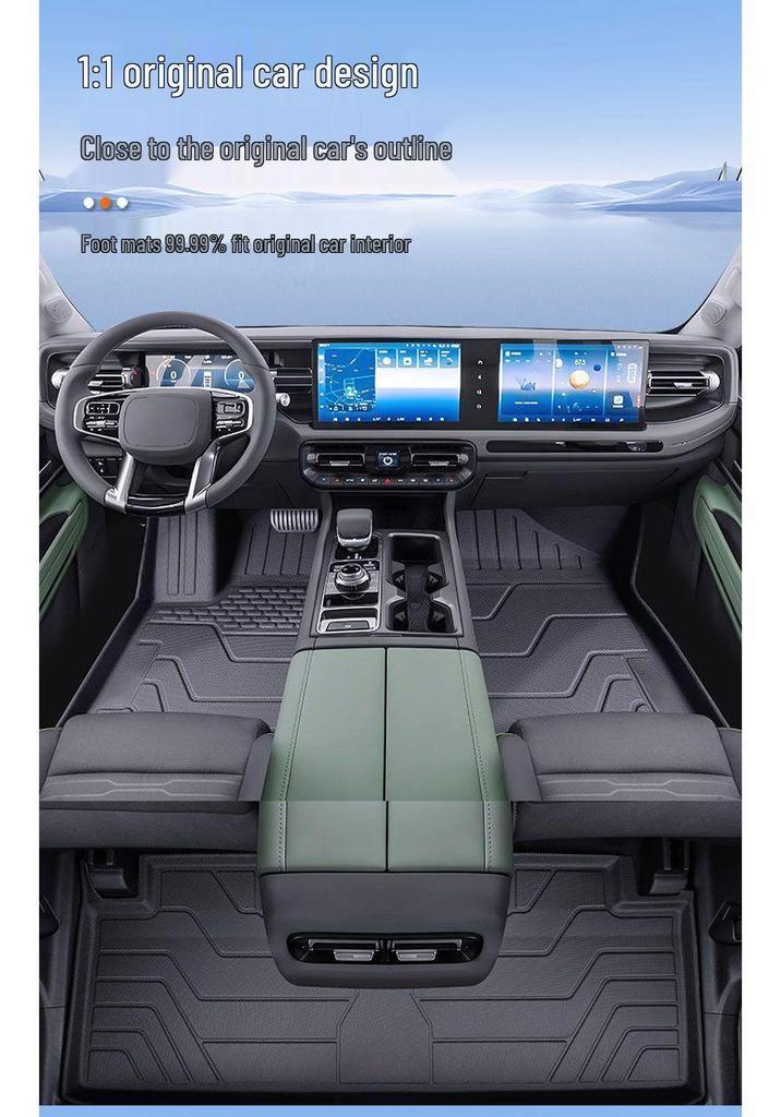 Versailles C5X TPE Floor Mats - Enhanced Full Coverage for Citroen Cars