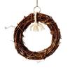 Parrot Natural Rattan Ring Hanging Swing Toys Perch Stand Chew Toys Bird Cage Accessories Pet