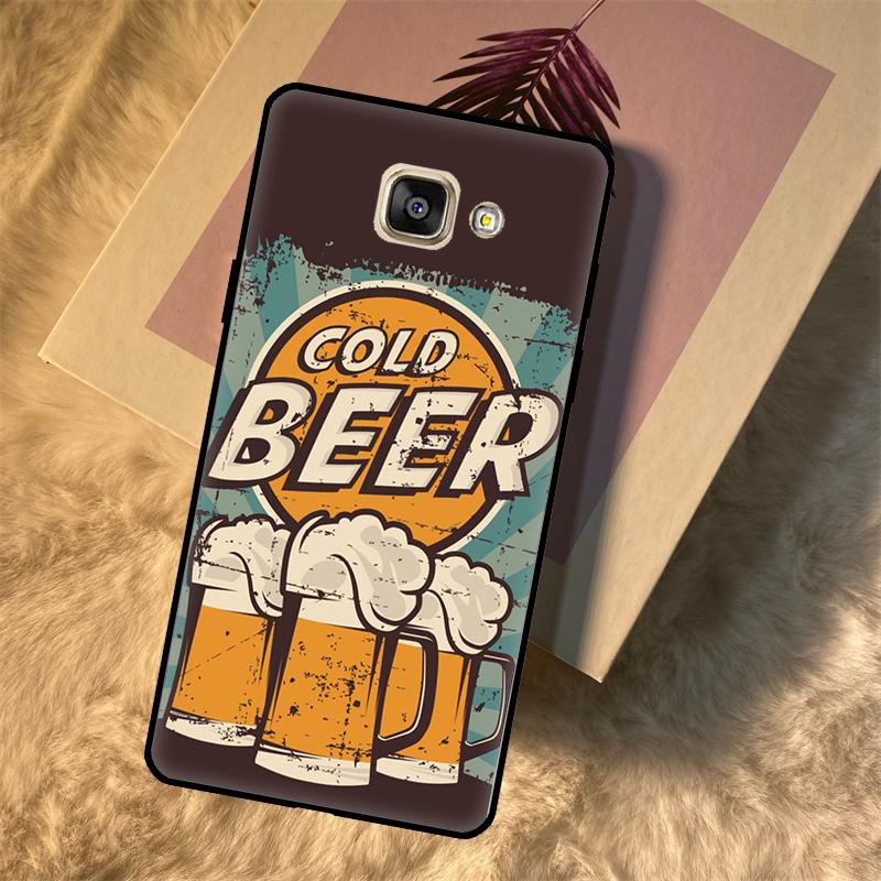 Time Drink Cold Beer Case For Samsung Galaxy M31 M21 M15 M55 M56 M36 M16 M06 M13 M33 M53 M12 M32 M52 M14 M34 M54