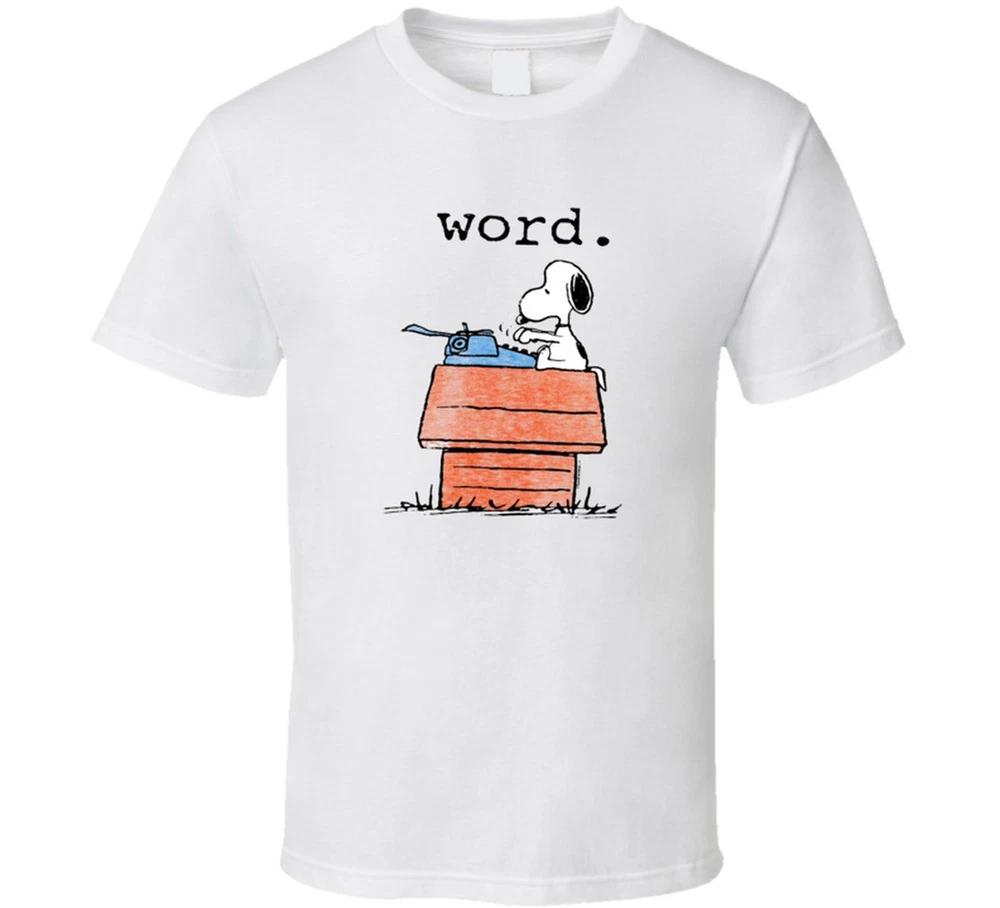 Charlie Brown Snoopy Word T Shirt S