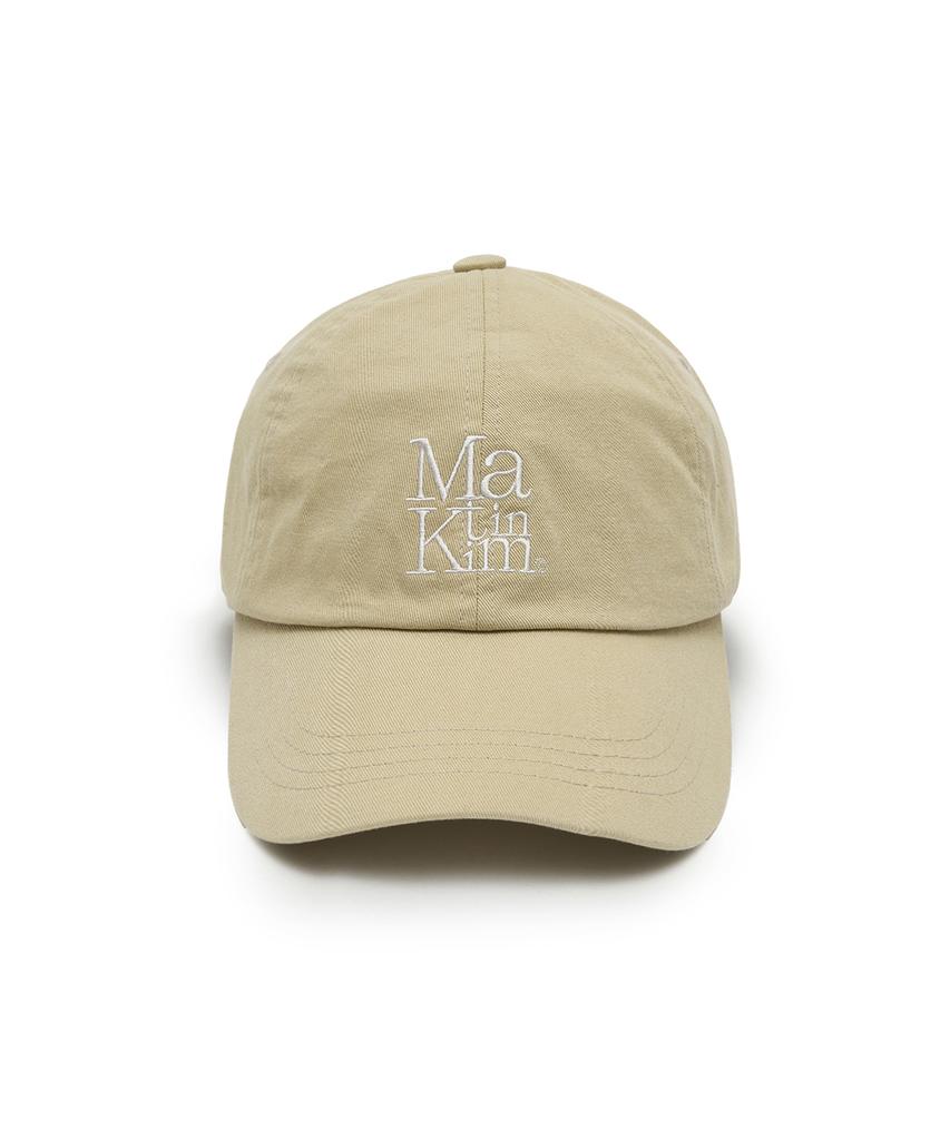 Mattengkim Matin Block Logo Ball Cap In Beige
