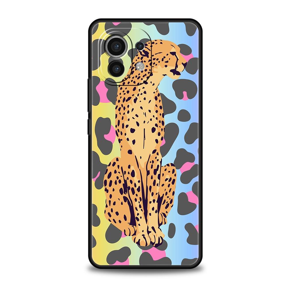 Sexy Trendy Leopard Print Phone Case For Xiaomi Mi 17 15T 15 14 14T 13T 12T Pro 12 13 Lite 5G 11T Poco X6 X7 X5 Pro Soft Cover