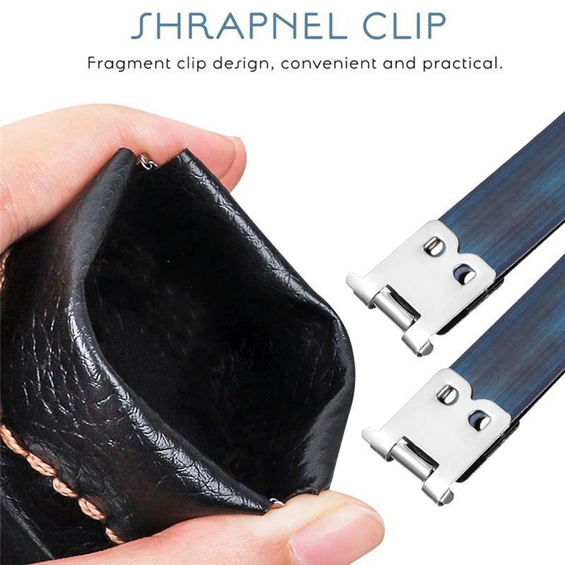 M-Modern-20Pcs Metal Internal Flex Frames Kiss Clasp Purse Frame Coin Handbag Hinges Clip Bag Silver