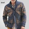 Men's Casual Cardigan Sweaters Vintage Shawl Collar Long Sleeve Knit Button Down Cardigans With Pockets Fall Winter Sweater Knitted Outwear for Men