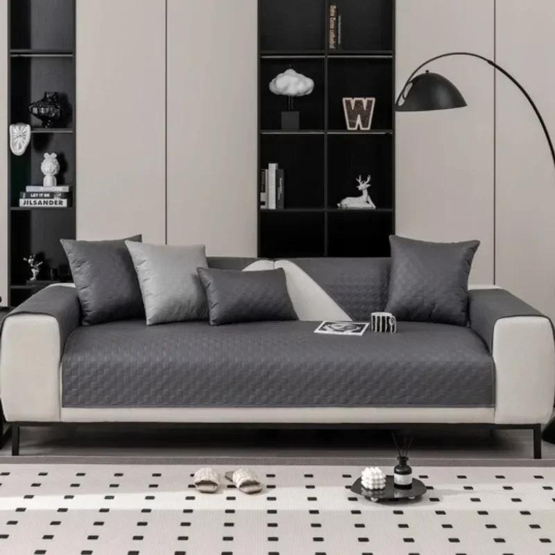 Technology Cloth Sofa Cover Luxury Non-Slip Universal Sofa Cushion for Living Room Solid Color Combination Couch Towel Home