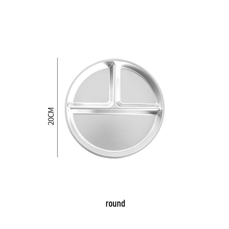 Shuncheng 316 Stainless Steel Children s Divided Plate (2-Pack)
