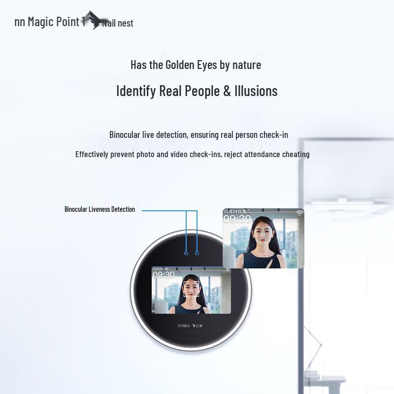Magic Dot W3X Pro Smart Face Recognition Attendance Machine CN Plug (adapter Included)