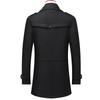 Men's Mid-Length Wool Blend Overcoat - Thickened Winter Coat