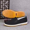 Three military old Beijing cloth shoes men's stall middle old one pedal work driving dad casual shoes