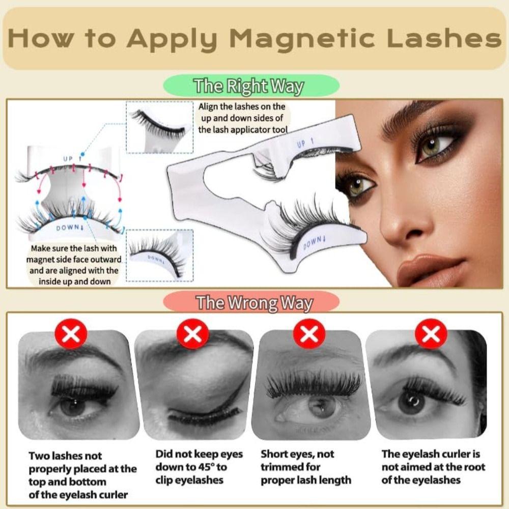 Magnetische Magnetische Wimpern Kit Natürlicher Look Falsche Wimpern mit Magneten für Wimpernverlängerung