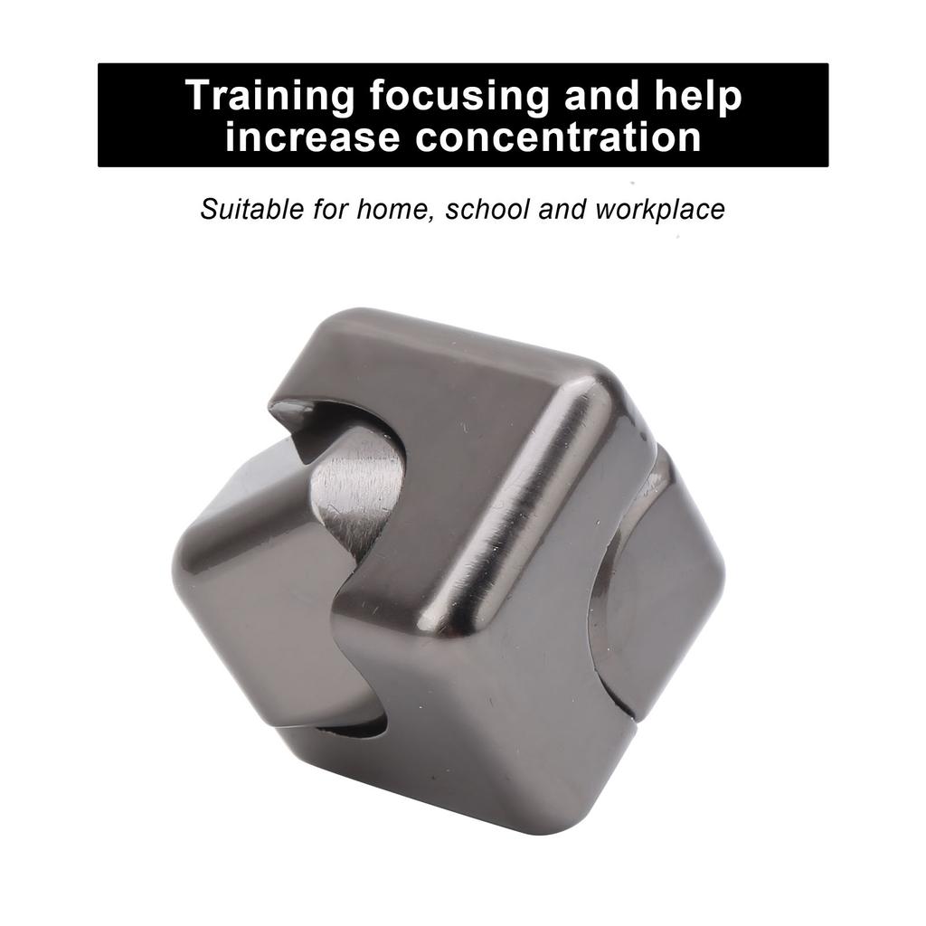 Aluminum Alloy Stress Anxiety Relief Fingertip Toy Decompression Rotation Toy Gift(Multi Color )
