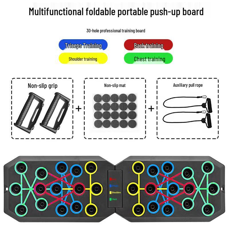 Portable Multifunctional Push-up Board for Home Training - Pectoral and Abdominal Muscle Exercise Equipment for Men