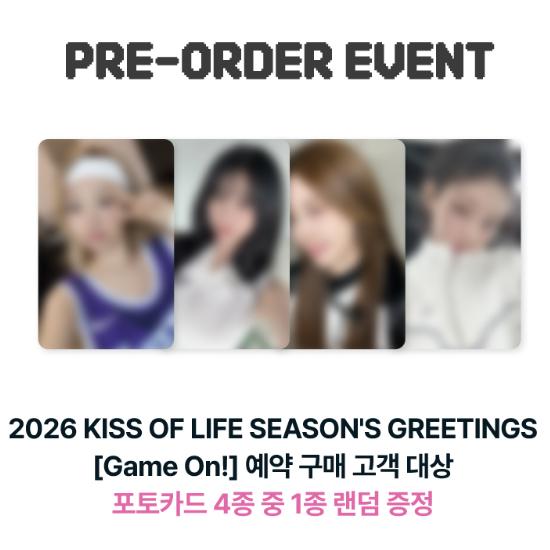 Pre-order KISS OF LIFE 2026 Season's Greetings Game On! & POB