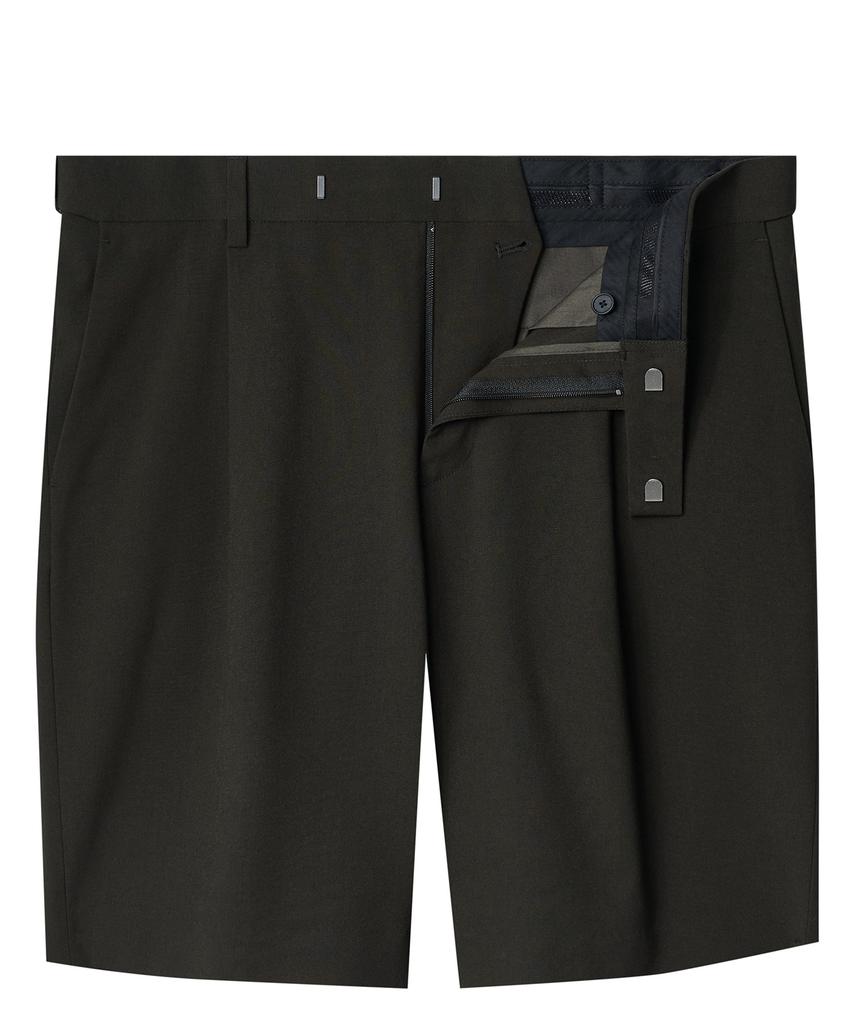 Musinsa Standard Lightweight Hidden Banding Half Slacks [Khaki]