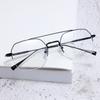 Half Frame Blue Light Blocking Polygon Nearsighted Glasses Women Men Short-Sight Prescription Spectacles 0 -0.5 -0.75 To -6.0