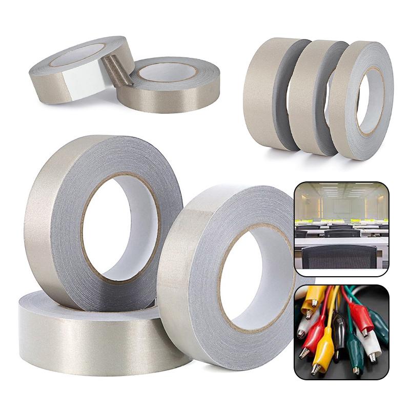 20/50M Conductive Tape Self-adhesive Faraday Tape EMF RFID Shielding Tape Anti-interference Anti-radiation Shielding Signal