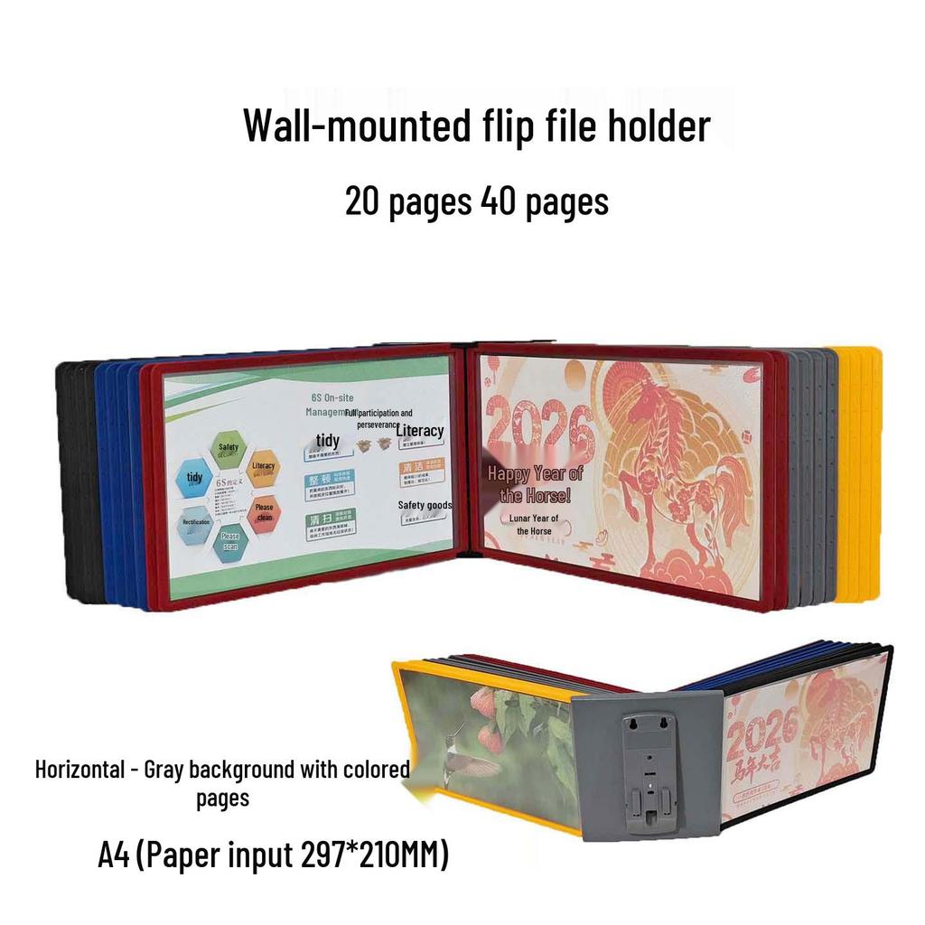 Rotating A4 Desktop File Holder and Display Stand