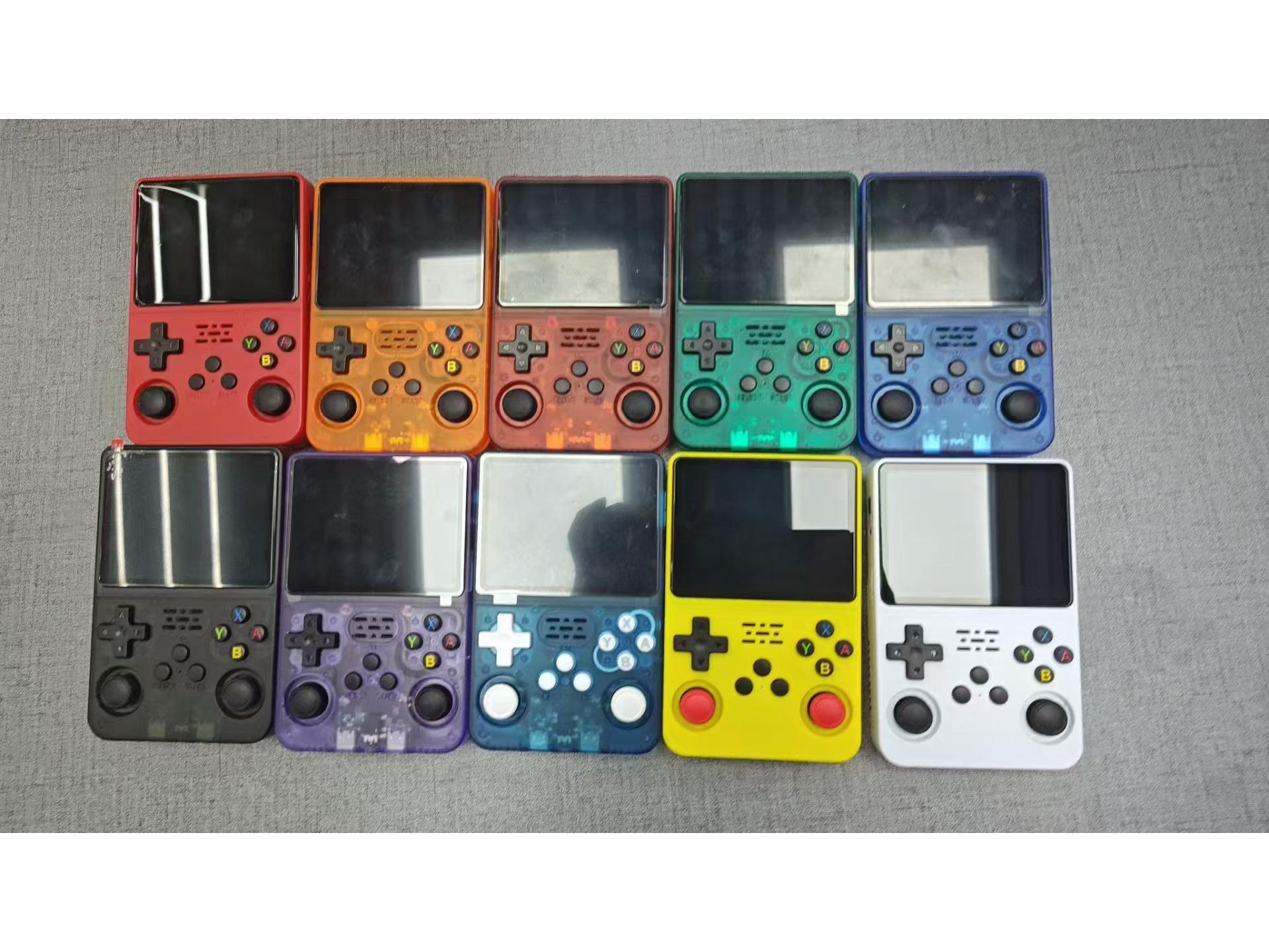 

R36S Портативная игровая консоль с открытым исходным кодом, 3,5-дюймовым HD экраном и джойстиком Translucent Black