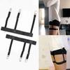 2 Stuks Elastische Band Shirt Houder Stays Antislip Vergrendelingsclips Dij Suspender Kousenband Formele Kleding