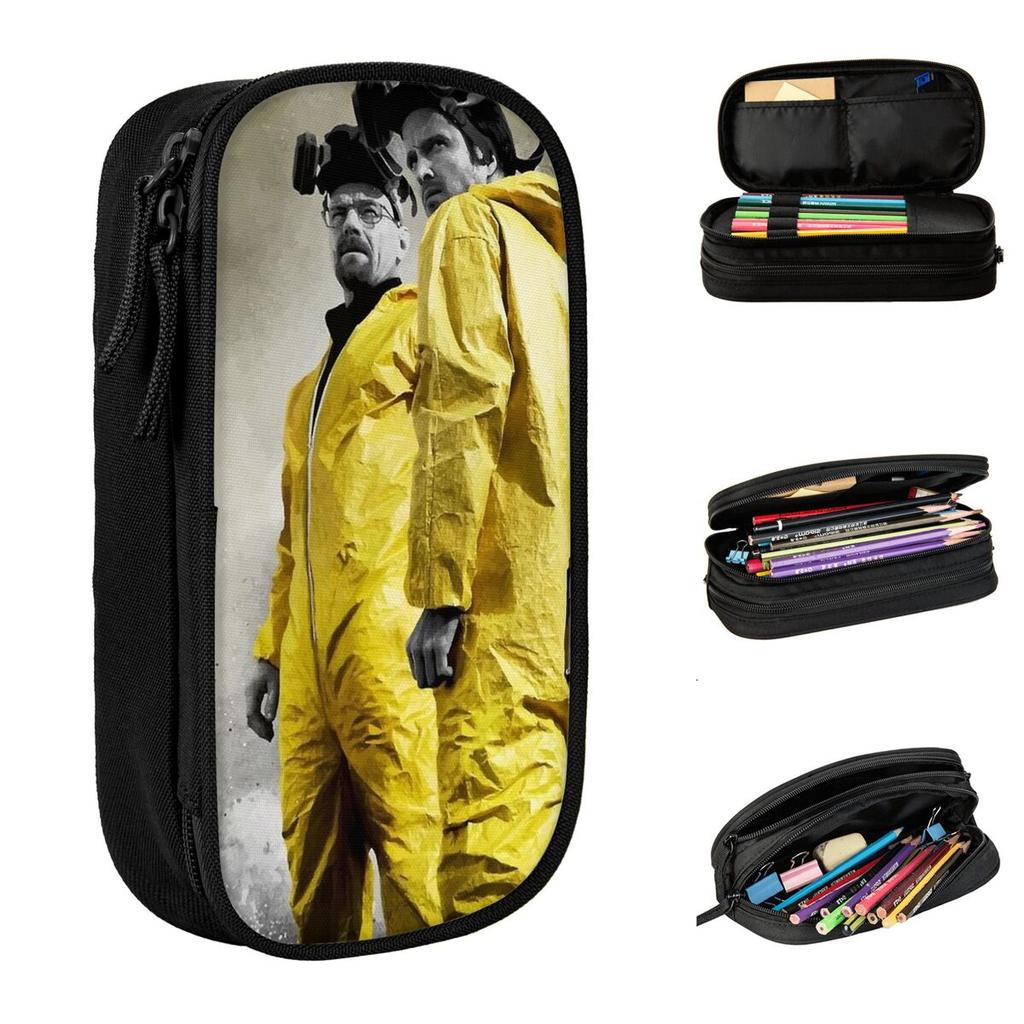Breaking Bad Pencil Cases Walter White Pencil Box Pen for Girl Boy Big Capacity Bag Students School Gift Stationery