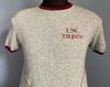 80s Vintage USC University of Southern California Trojans ncaa college short sleeved Sweatshirt - SMALL