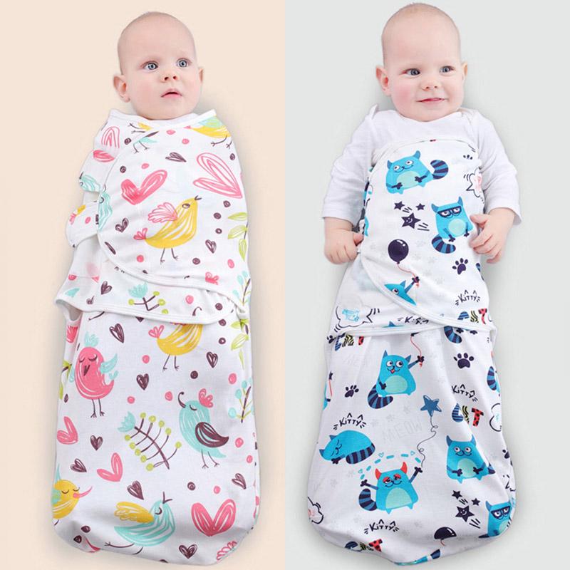 Baby Soft Snuggle Swaddling Blanket Newborn Warm Sleeping Bags Swaddle